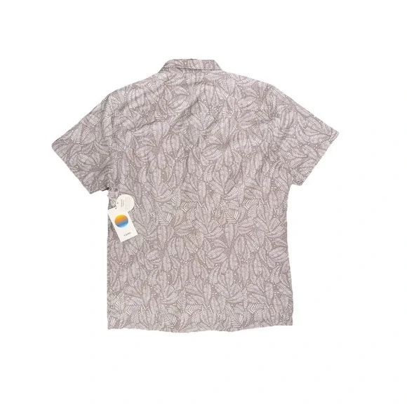 Vuori Men's Short Sleeve Bridge Button Down Shirt, Umber Sago, Size Large NWT - Picture 4 of 7